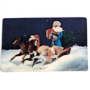 Russian Soviet USSR 3D Stereo Lenticular Pocket Calendar Melodiya Firm 1974
